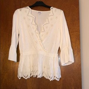 Express White peplum